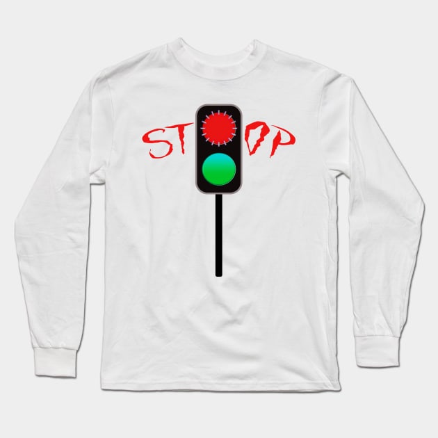 STOP red light green light Long Sleeve T-Shirt by designInk